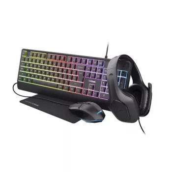 Trust GXT 792 QUADROX tastiera e mouse inclusi gaming USB QWERTY US English nero