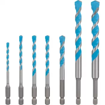 Set punte Bosch Expert HEX-9, 7 pezzi, dimensioni 4–12 mm, gambo HEX-9