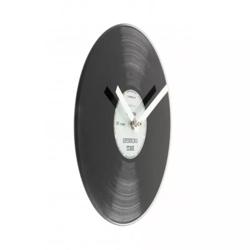NeXtime orologio 5163 Little Spinning Time, Ø20 cm, da parete, nero