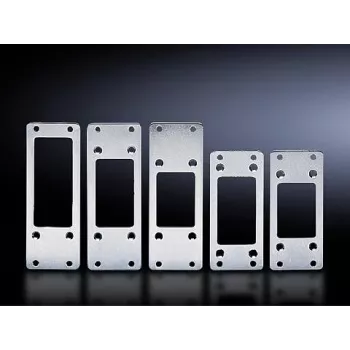 Accessorio per rack Rittal 2481.000 adattatore in acciaio metallizzato per fessure connettori, confezione da 5
