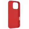 Cover posteriore FIXED per Apple iPhone 16 Pro, superficie gommata, rosso