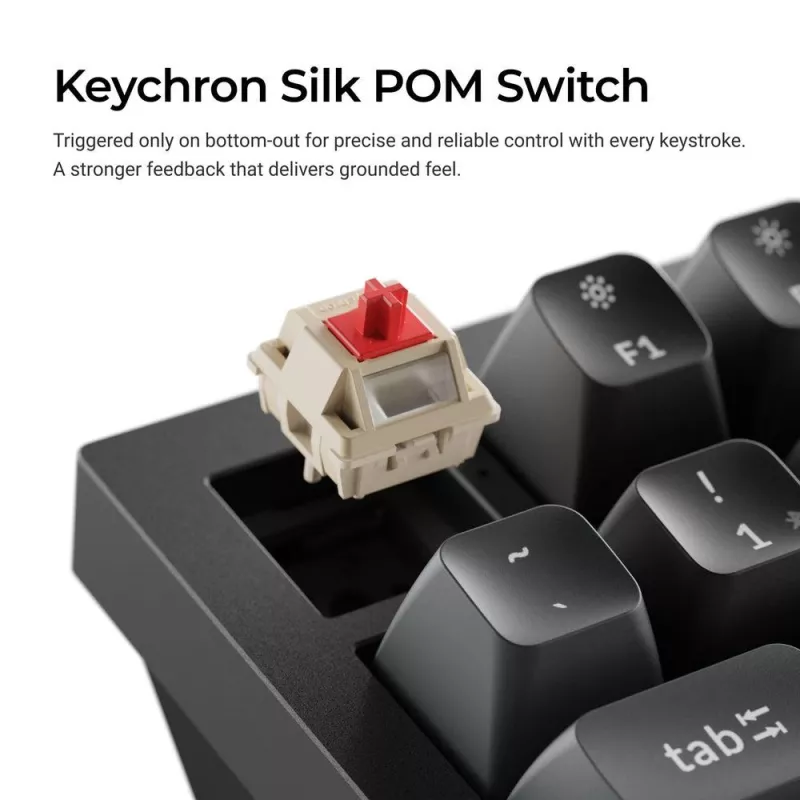 Tastiera meccanica Keychron Q3 Ultra 8K — 80% QWERTY, con filo e Bluetooth, RGB, nero