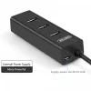 UNITEK Y-3089 hub interfaccia USB 3.2 Gen 1 (3.1 Gen 1) Type-A 5000 Mbit/s nero
