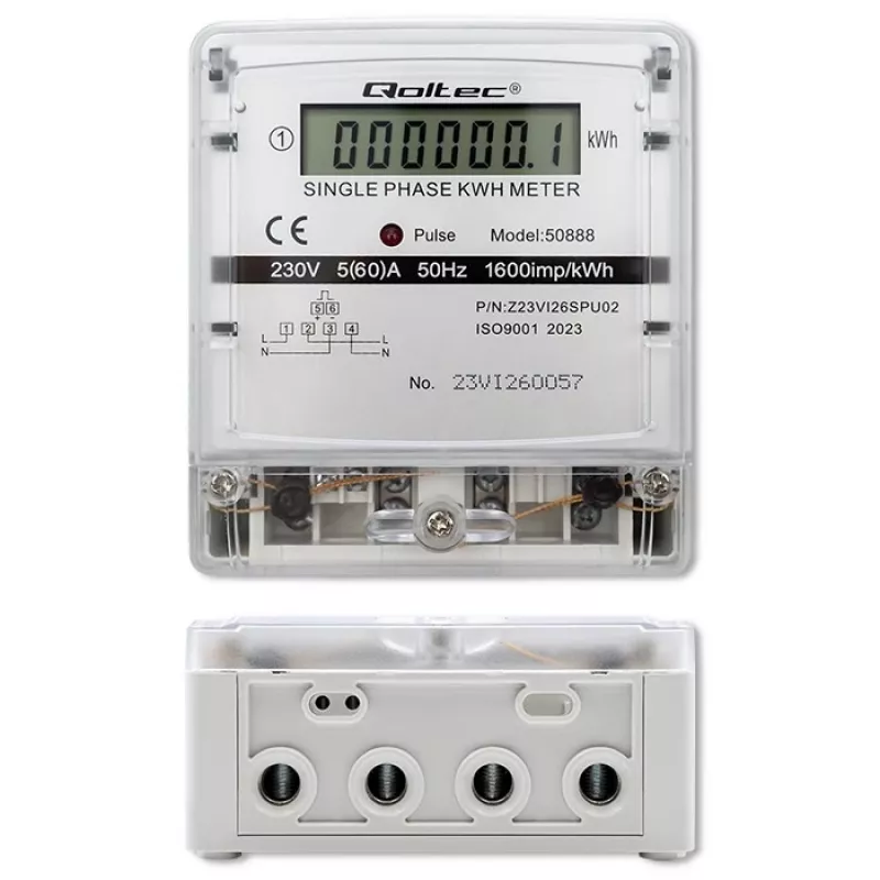 Contatore elettronico monofase del consumo energetico 230V LDC