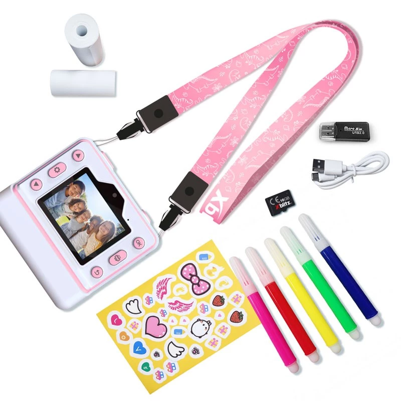 Xblitz FLASH PINK Fotocamera istantanea con stampante termica per bambini