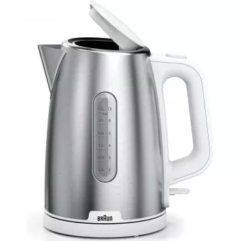 Braun WK 1500 bollitore elettrico 1,7 L 2200 W acciaio inox, bianco