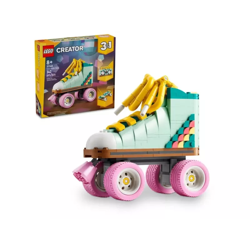 LEGO Creator set scarpe da ginnastica retrò da costruire 31148 modello 2 in 1, 342 pezzi, 140×160×70 mm
