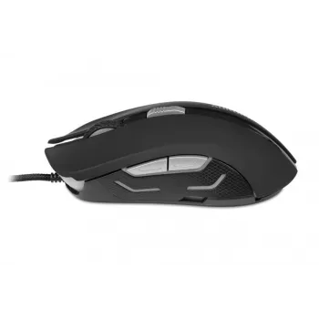 Mouse ottico con filo IBOX Aurora A-1 — per destrorsi, 6 tasti, 2400 DPI, USB Type-A, illuminazione LED, cavo 1,8 m