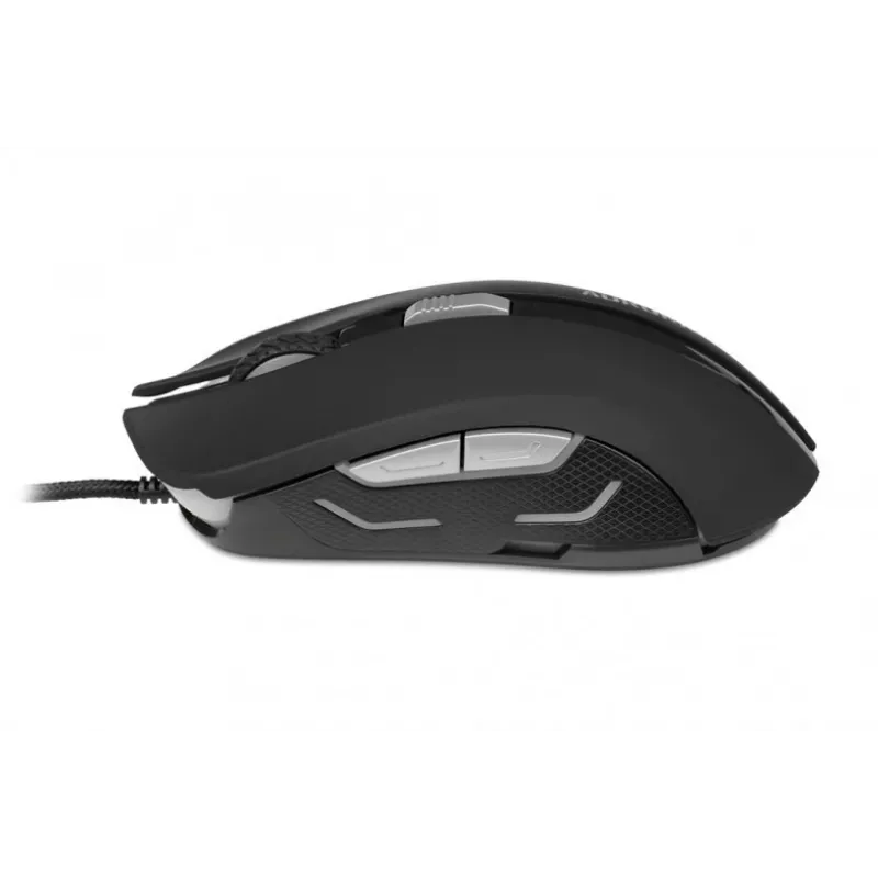 iBox Aurora A-1 IMOGS9031 mouse da gaming ottico cablato, 2400 DPI, USB Type-A, RGB, per destrimani, nero