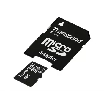 Transcend Premium - scheda di memoria flash (microSDHC/adattatore SD incluso)