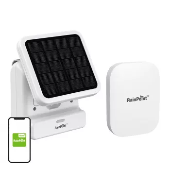 Kit pompa acqua solare smart RainPoint HTP115FR con gateway HWG023WBRF e app per irrigazione giardino