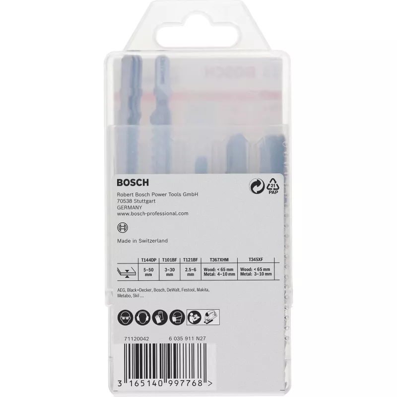 Bosch 2 607 011 438 lama per seghetto alternativo/curvo/sabre in carburo 15 pz.