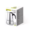 Caffettiera Moka pot Maestro MR-1660-9, macchina per caffè da piano cottura per 6 tazze, nero