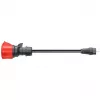 Adattatore go-e per Gemini flex 22 kW, CEE rossa trifase 32A > presa domestica (nero, 30 cm)