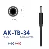 Alimentatore universale Akyga AK-TB-34, 5 V, 2 A, 10 W, 3,5 x 1,35 mm, 1,5 m