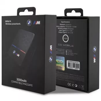 Powerbank BMW portatile a induzione BMPBMS3K22PGVK5W 3000mAh