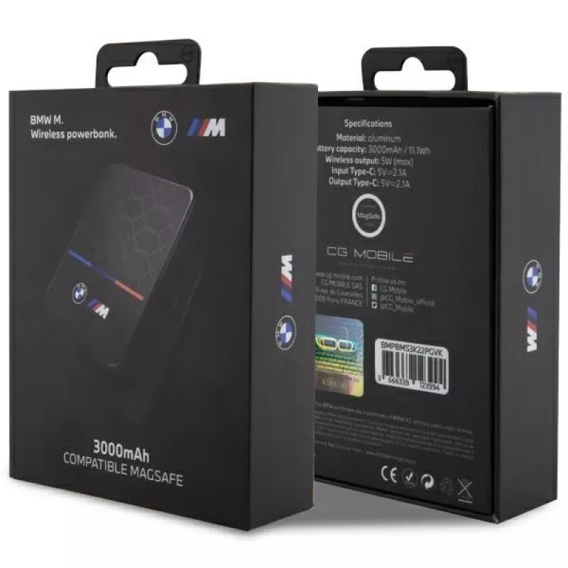 Powerbank BMW portatile a induzione BMPBMS3K22PGVK5W 3000mAh