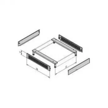 VARISTAR presa ventilata, 600 mm di larghezza, RAL7021 (26.10.0548)
