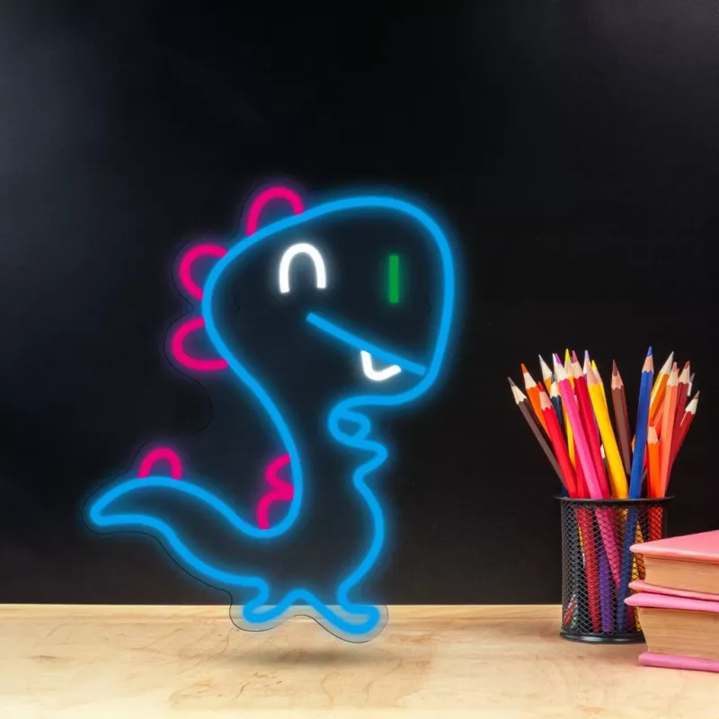 Luce al neon decorativa MANTA SNL56MT stile dinosauro — MANTA SNL56MT