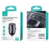Caricabatterie da auto usams C38 30W — 1x USB-A + 1x USB-C ricarica rapida
