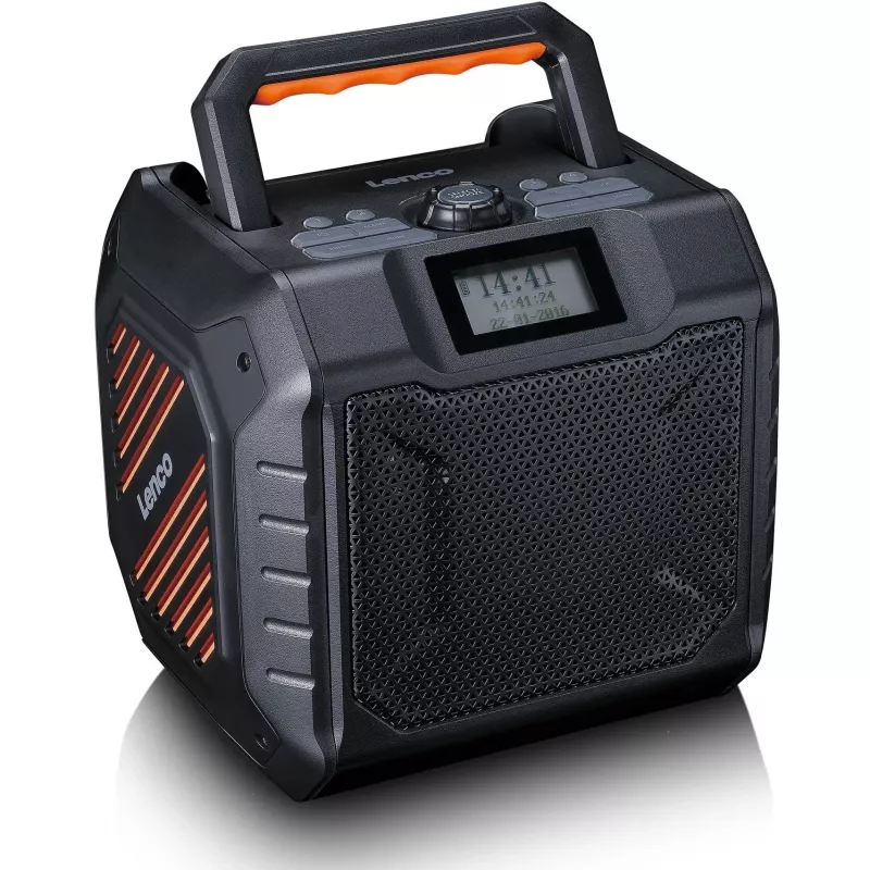 Radio digitale portatile Lenco ODR-160GY grigio FM/AM con tuner digitale e design compatto