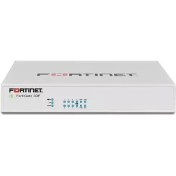 Fortinet FortiGate 80F - 10 Gbit/s - 6500 Gbit/s - 1400 Mbit/s - 3,23 µs - AES a 256 bit - HTTPS - IPSec - SHA-256 - SSL/TLS - FortiOS (FG-80F-BDL-950-36-EU)