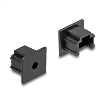 Tappo antipolvere DeLOCK per connettore femmina RJ12 senza leva 10 pz. nero