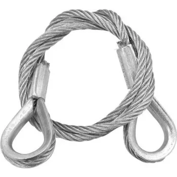 Cavo d'acciaio EUROLITE 600 x 3 mm argento con redancia, modello 5801048F