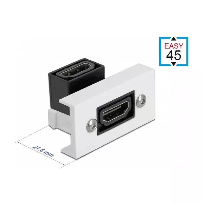 Modulo HDMI DeLOCK Easy 45 81304 angolato 90° 22,5 x 45 mm