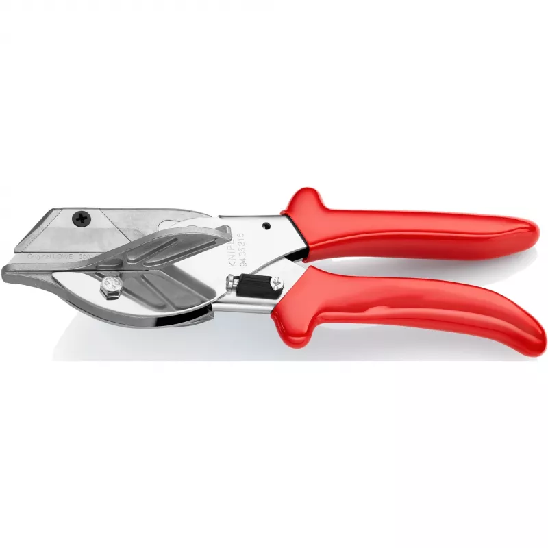 Knipex 94 35 215 Cesoia per tagli d'angolo per profili in plastica e gomma, 215 mm
