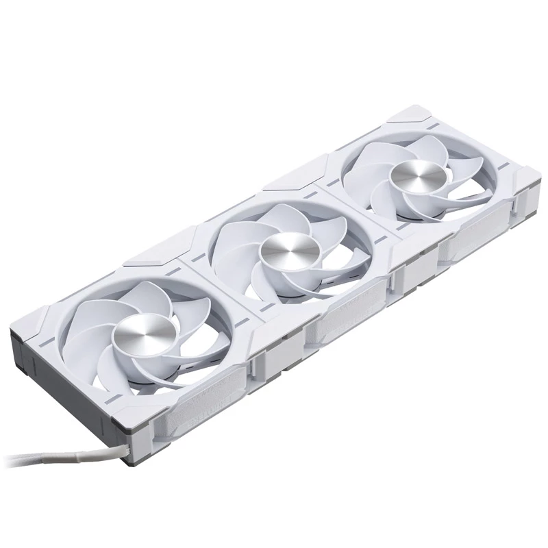 Phanteks D30-120 PWM Reverse Airflow D-RGB ventola per case, 120 mm, (3 pz.), bianca