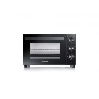 Forno mini SEVERIN TO 2075 — capacità 30 l, 1600 W, a libera installazione, nero, funzione grill