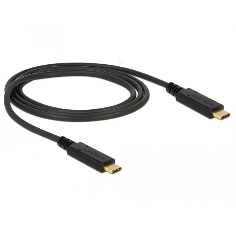 Cavo USB DeLOCK 85531 USB 3.2 Gen 2 1 m USB C nero