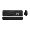 Logitech MX Keys S Combo per Mac, wireless, layout DE set tastiera e mouse, tasti e funzioni ottimizzati per macOS