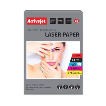 Carta fotografica ActiveJet AP4-160G100L A4 160 g/m² lucida 100 fogli