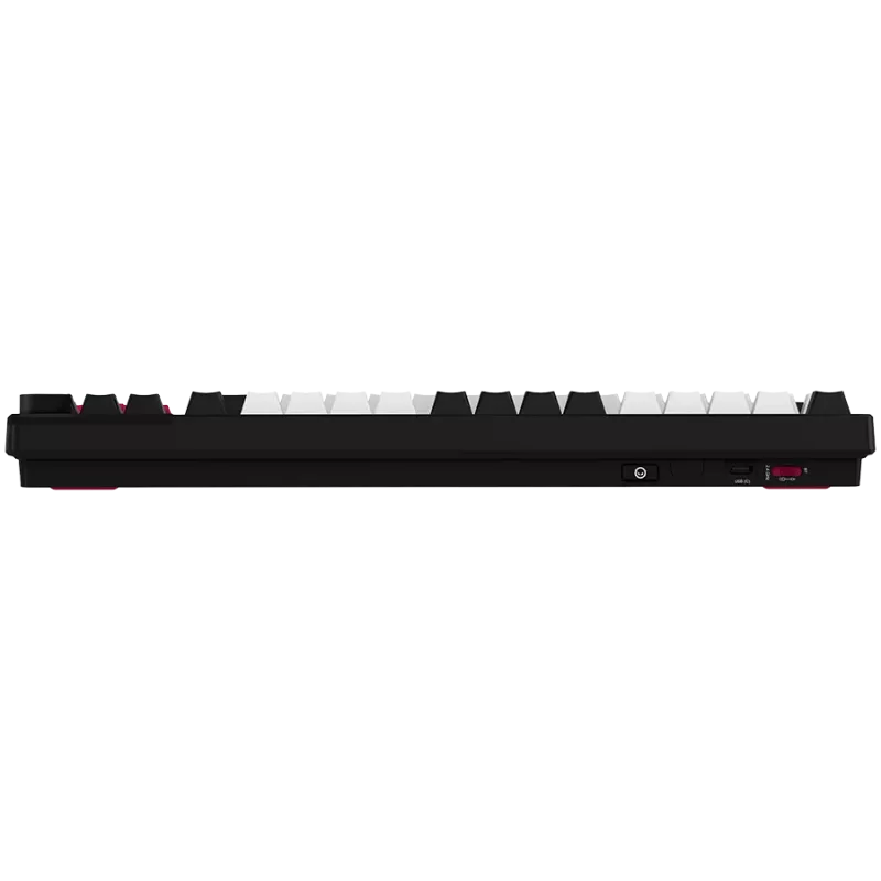 LORGAR KBP70TKLW, tastiera da gaming meccanica TKL wireless Pro, nero/rosso, layout EN