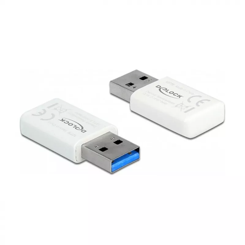 Scheda di rete WLAN DeLOCK 12770 USB 5000 Mbit/s wireless bianca