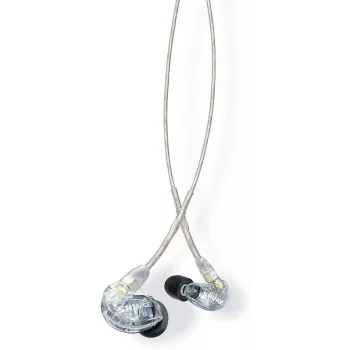 Headset Shure SE215 Pro monitor in-ear con filo per palco/studio trasparente