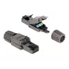 Cavo di rete DeLOCK connettore maschio RJ45 Cat.8.1 STP senza attrezzi nero