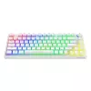 Tastiera gaming Savio Phenix WHITE GAT RED PUD con filo wireless USB Bluetooth RGB LED