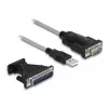 Adattatore DeLOCK USB 2.0 Type-A su seriale RS-232 D-Sub 9 + D-Sub 25