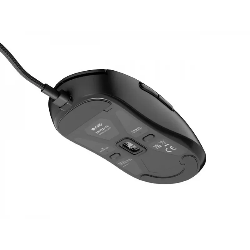 MOUSE GAMING FURY TANTO T4 12000DPI RGB NERO PROGRAMMABILE