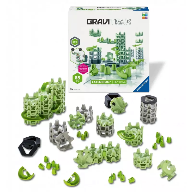 Pista di biglie Ravensburger GraviTrax espansione Skytrax da 8 anni