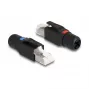 DeLOCK connettore RJ45 da crimpare Cat.6A nero connettore dritto