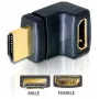Adattatore HDMI DeLOCK 65072 HDMI maschio a HDMI femmina, 90° verso l'alto