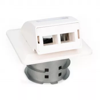 Presa a muro in fibra ottica FTTH da incasso Digitus DN-93201 adattatore SC/LC 86x30x86mm