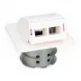 Presa a muro in fibra ottica FTTH da incasso Digitus DN-93201 adattatore SC/LC 86x30x86mm