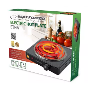 Esperanza EKH012K piano cottura nero da appoggio 21 cm 1 zona/e