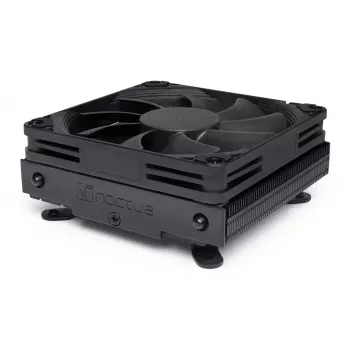Dissipatore CPU Noctua NH-L9i chromax.n Nero, ventola low-profile da 92 mm, supporto per LGA1151/LGA115x/AM4, altezza 37 mm, dissipatore 95x95 mm