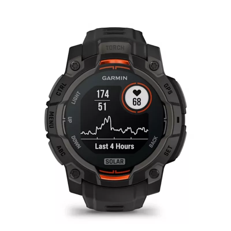 Garmin Instinct® 3 – 45 mm, orologio solare nero